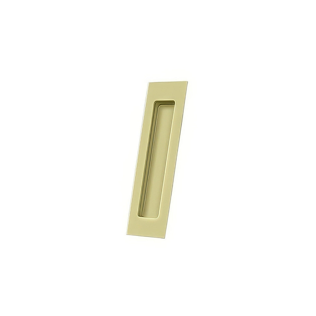 Deltana FP7178U3-UNL unlacquered bright brass flush pull