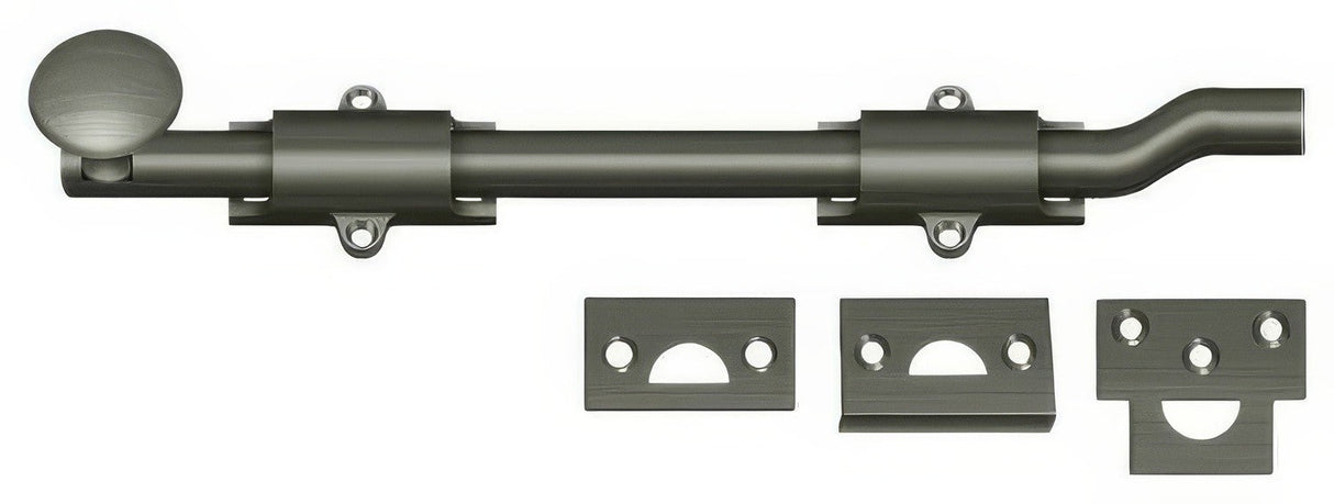 Deltana FPG1015A antique nickel surface bolt