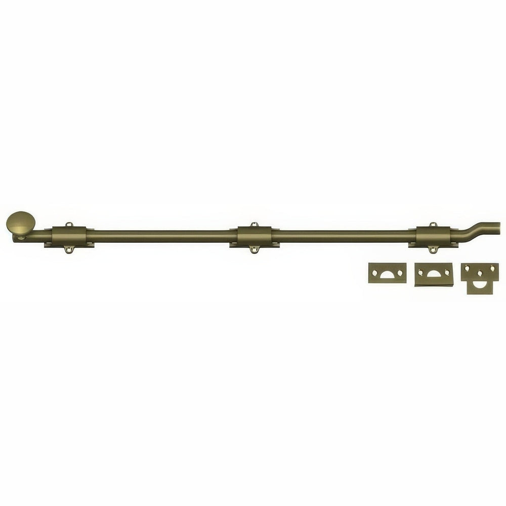 Deltana FPG265 antique brass surface bolt