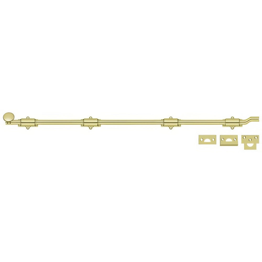 Deltana FPG423 polished brass surface bolt