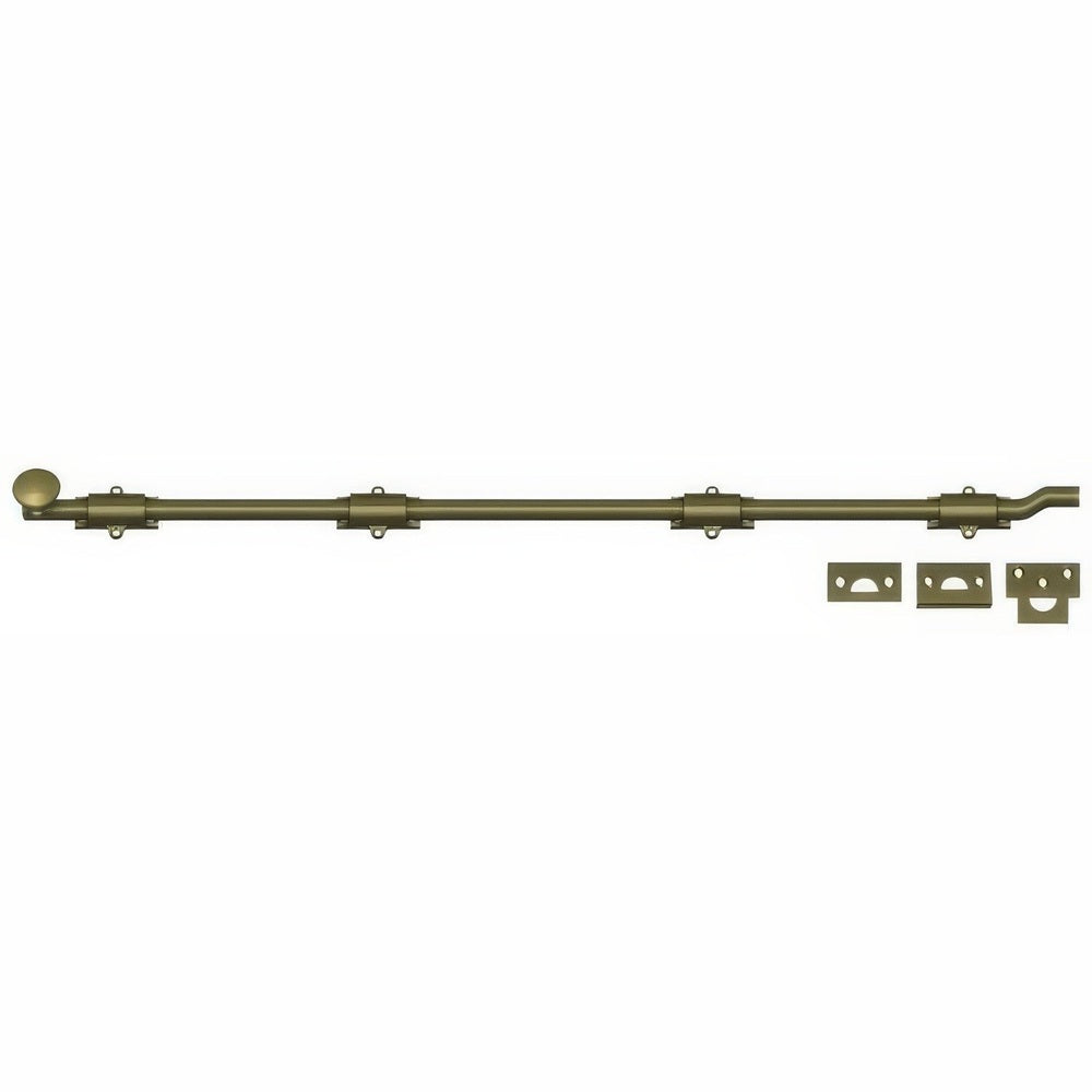 Deltana FPG425 antique brass surface bolt