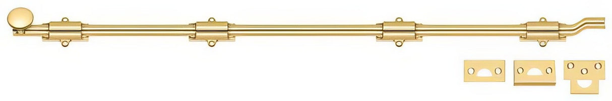 Deltana FPG42CR003 lifetime polished brass surface bolt