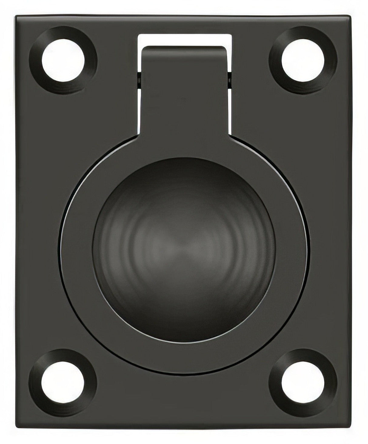 Deltana FRP175U10B flush ring pull in satin stainless, additional view