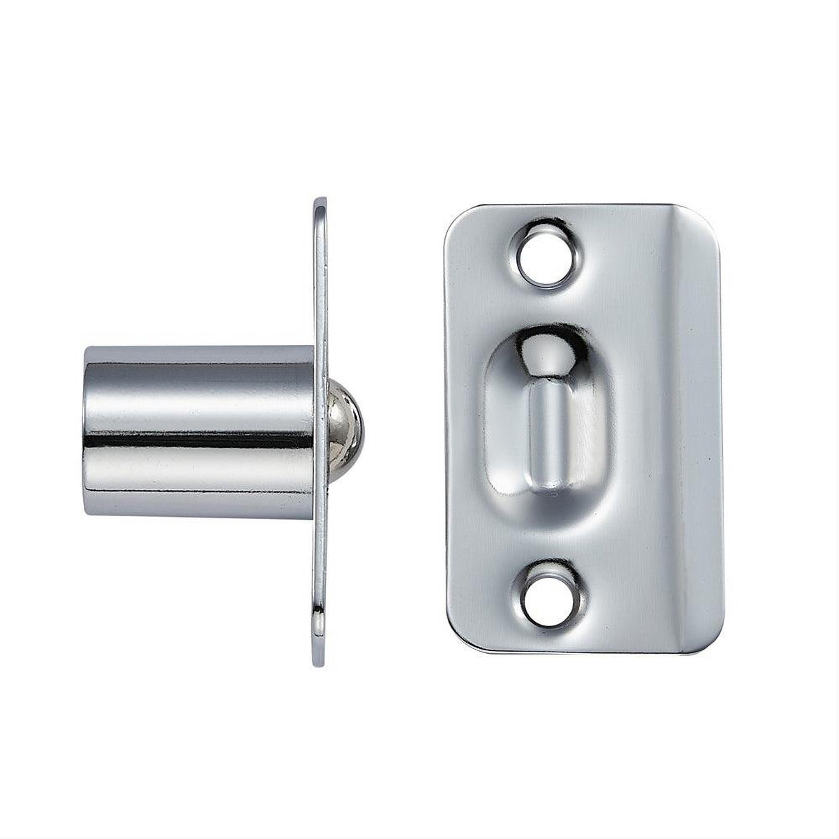 GEO GBH-BCRC-PC Adjustable Ball Catch with Radius Corner Faceplate and Strike Polished Chrome