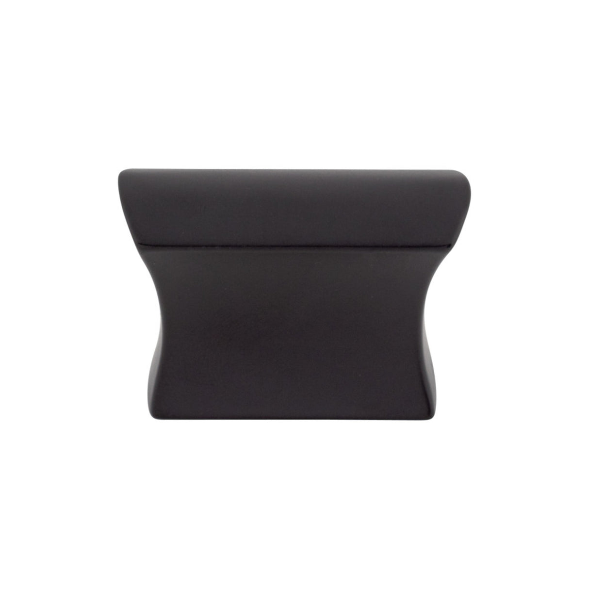 Top Knobs TK551BLK Glacier 1 1/2" Length Rectangle Knob Flat Black