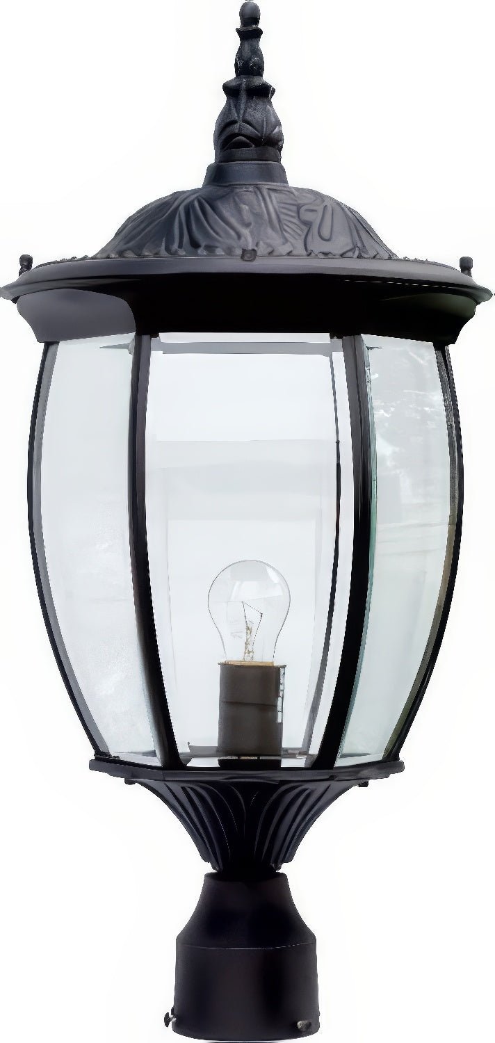 Dabmar Lighting GM102-L9-40K-B black outdoor post light fixture