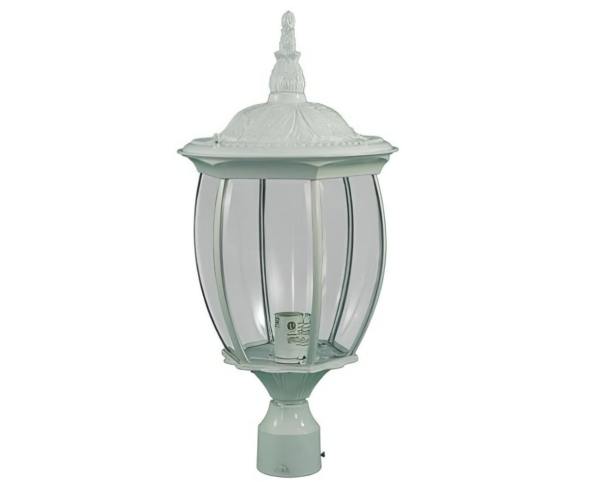 Dabmar Lighting GM1021-L6-60K-W white post light & pole