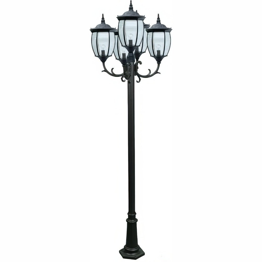 Dabmar Lighting GM1025-B black post light & pole