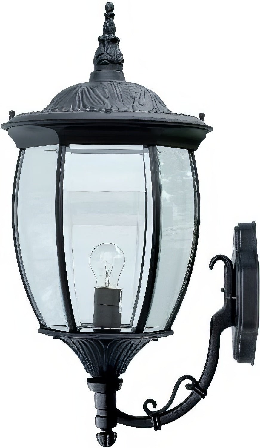 Dabmar Lighting GM105-L6-30K-B black outdoor wall light fixture