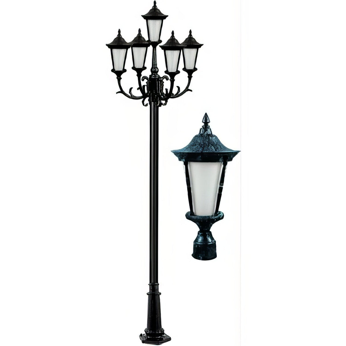 Dabmar Lighting GM1121-VG verde green post fixture