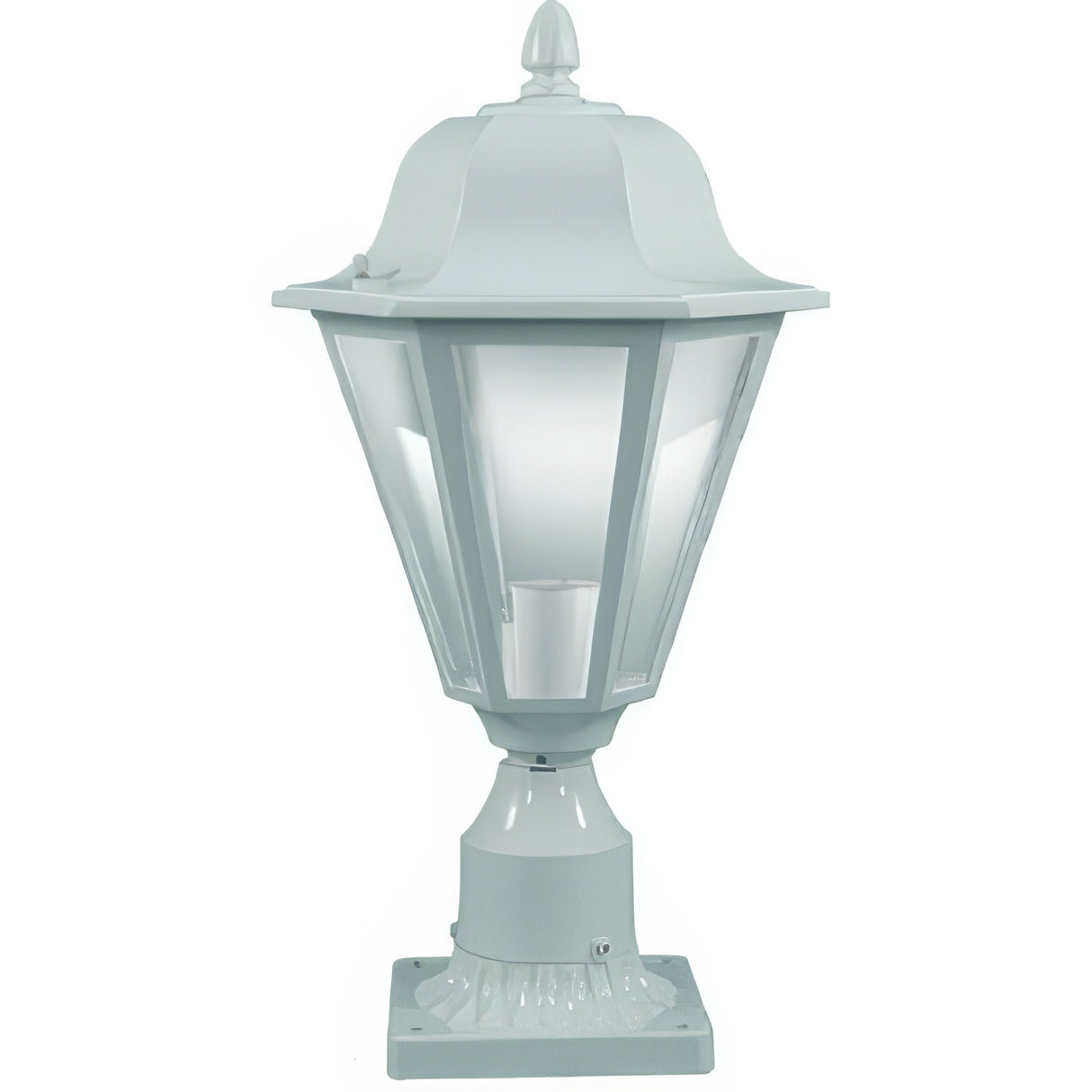 Dabmar Lighting GM132-W white post top light fixture