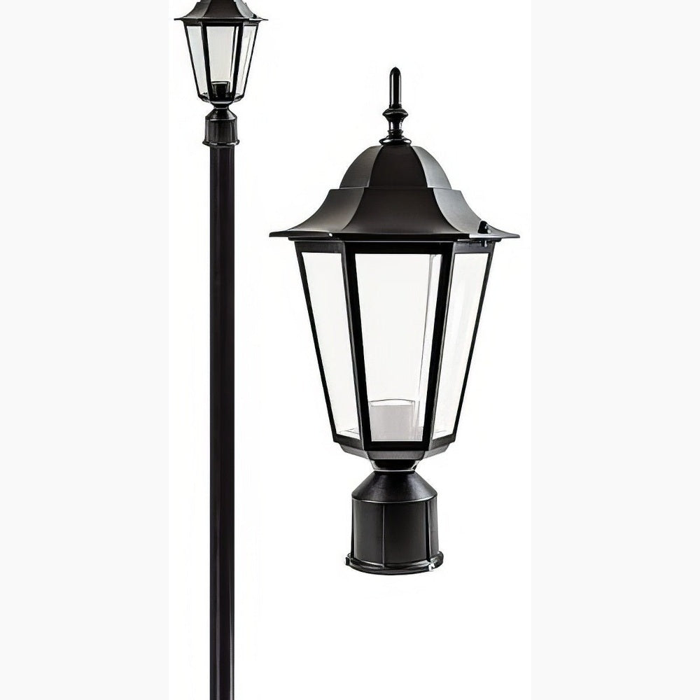 Dabmar Lighting GM1321S-B-FR black post light & pole
