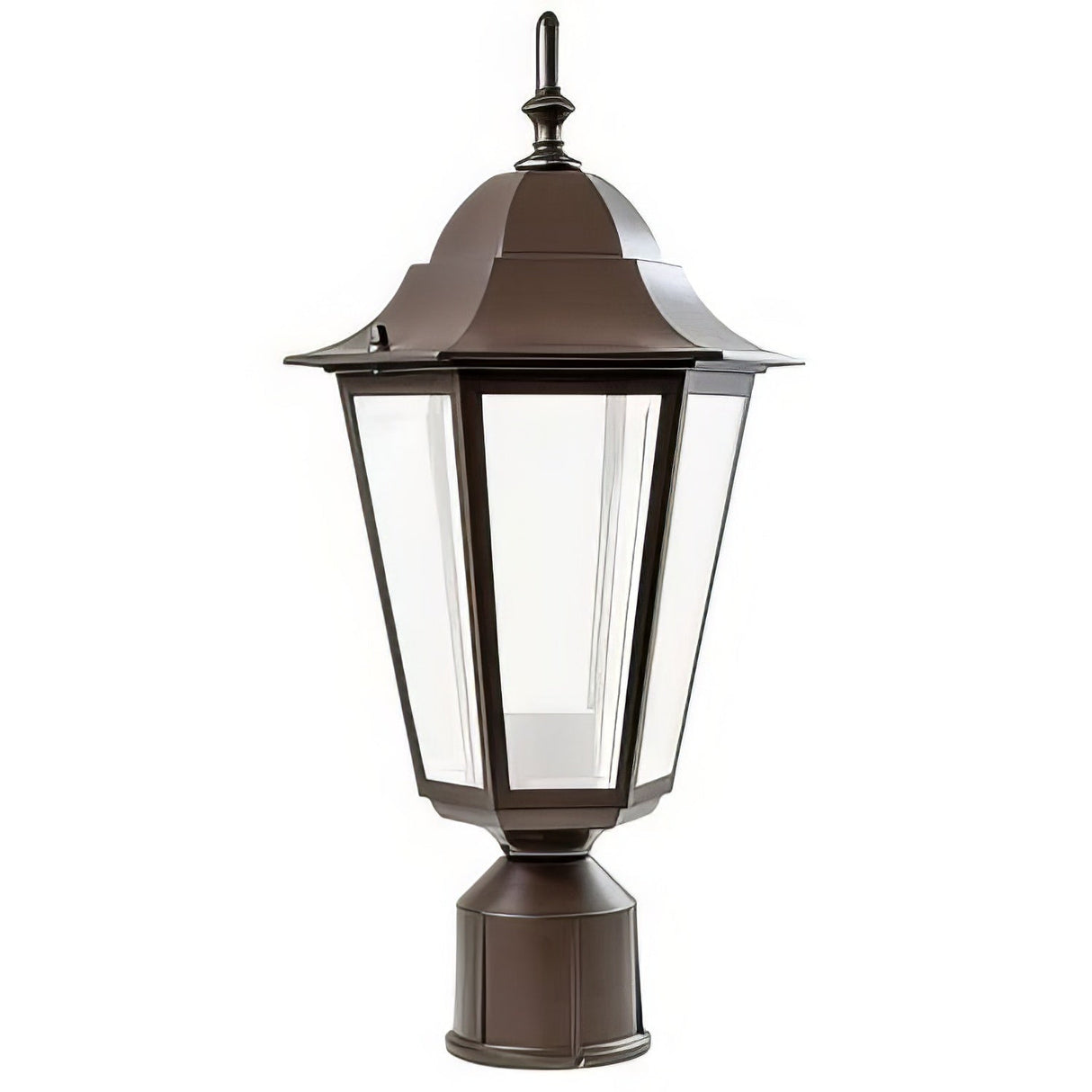 Dabmar Lighting GM1321S-L9-40K-BZ-FR bronze post light & pole