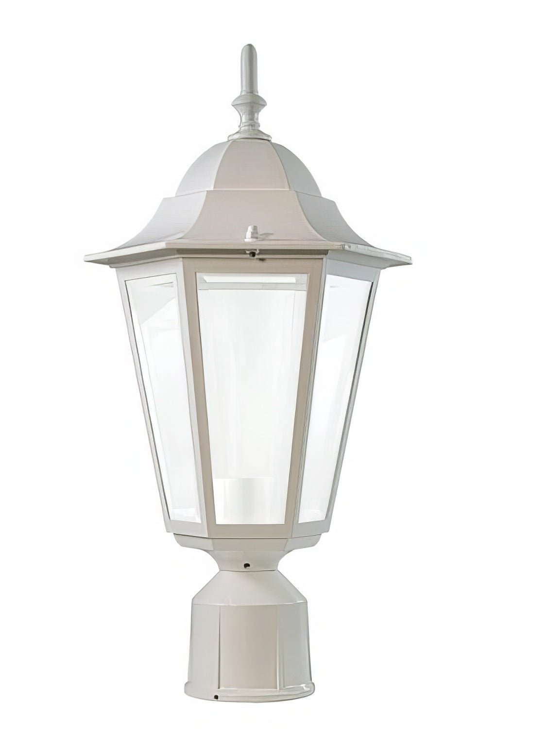 Dabmar Lighting GM132S-L18-30K-W white outdoor post light fixture