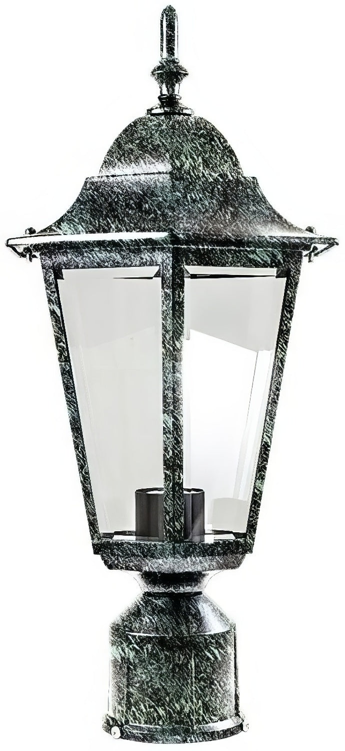 Dabmar Lighting GM132S-L6-30K-VG verde green outdoor post light fixture