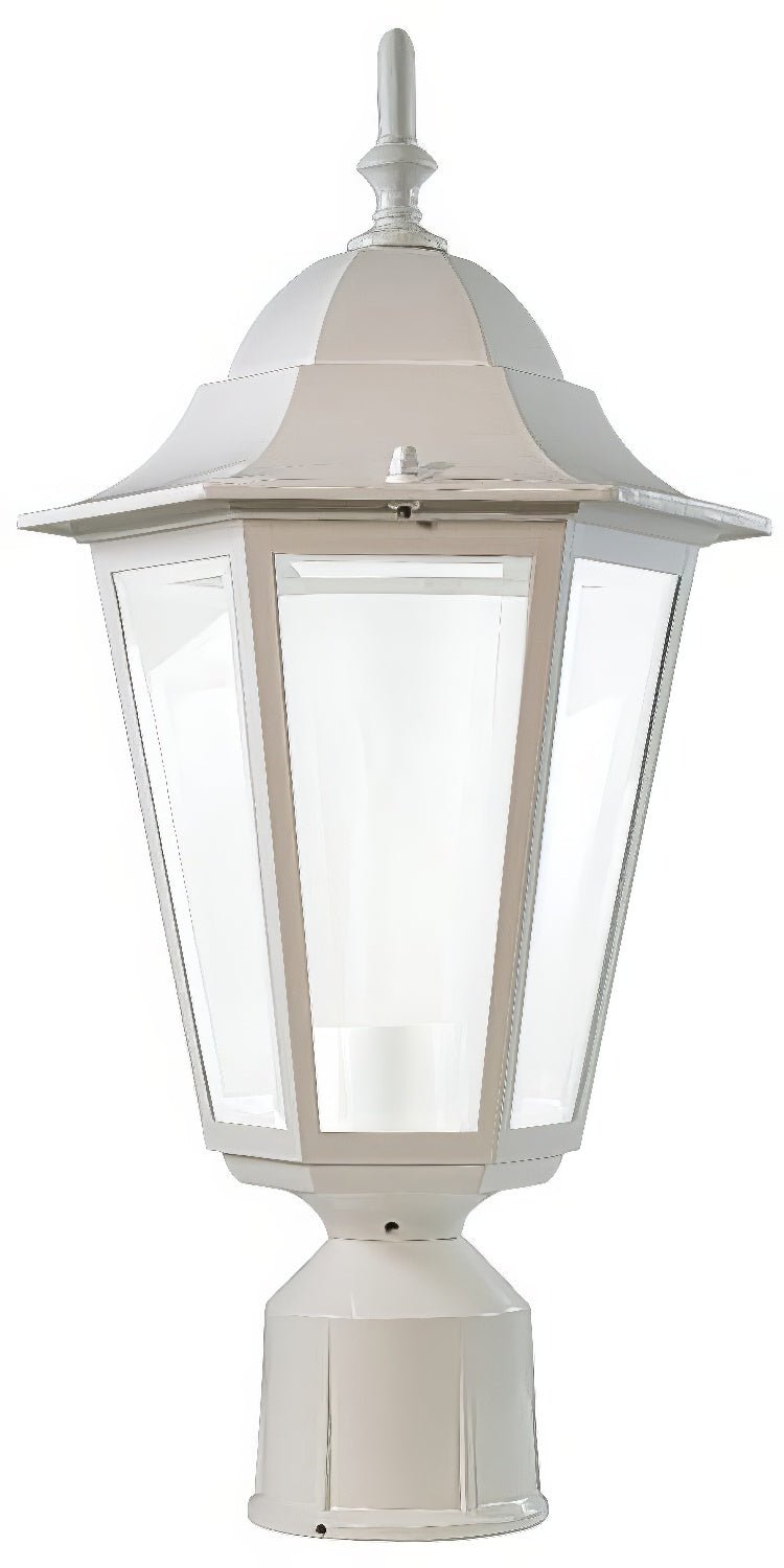 Dabmar Lighting GM132S-L9-27K-W-FR white outdoor post light fixture