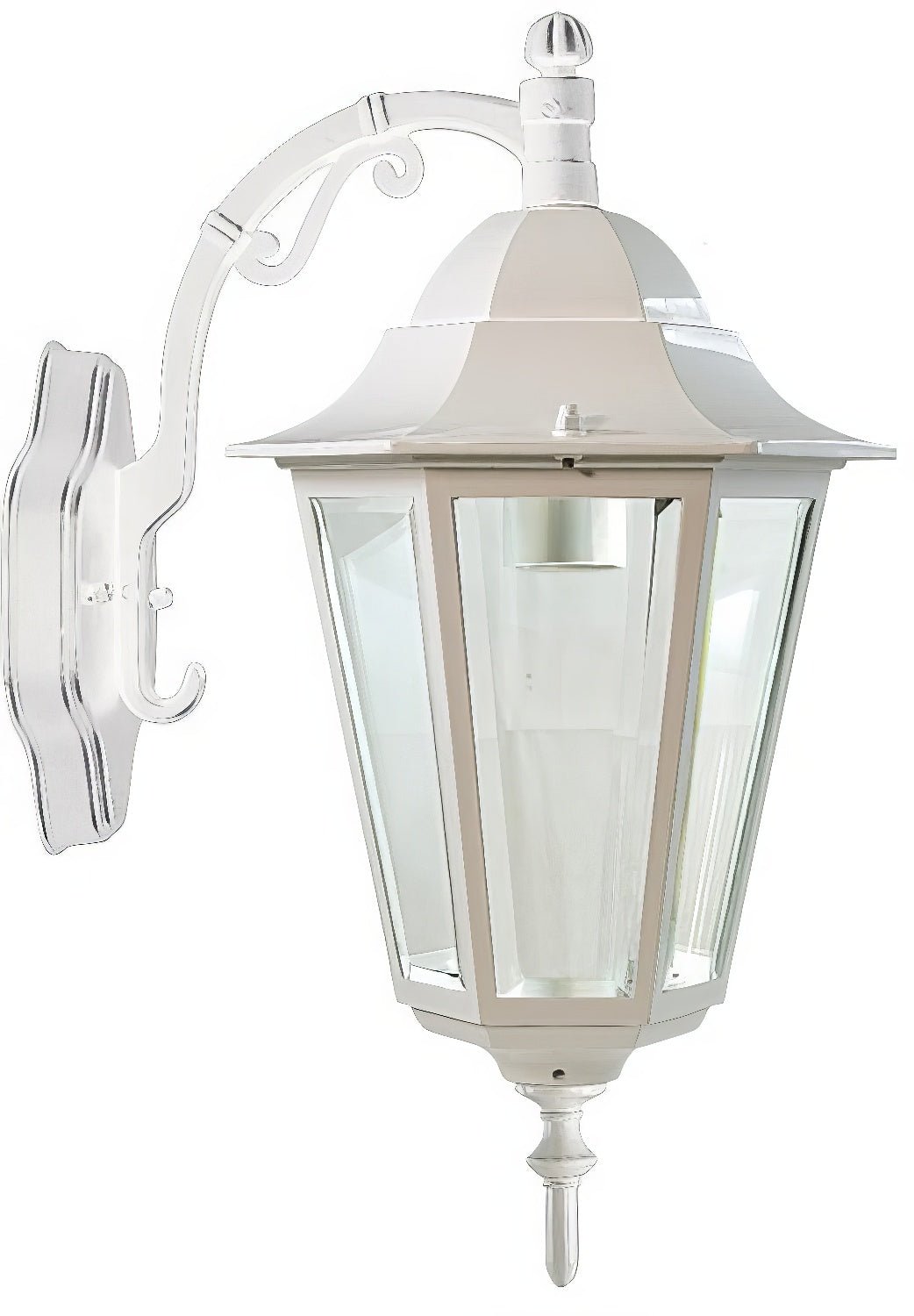 Dabmar Lighting GM136S-L18-30K-W white outdoor wall light fixture
