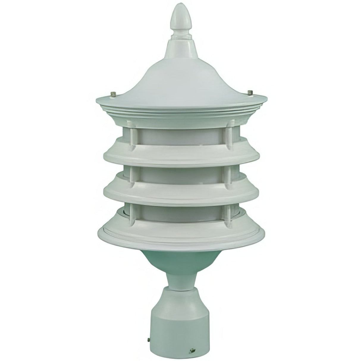 Dabmar Lighting GM182-L18-30K-W white outdoor post light fixture