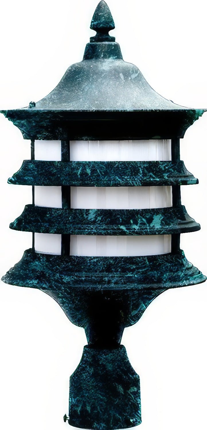 Dabmar Lighting GM182-L6-RGBW-VG verde green outdoor post light fixture