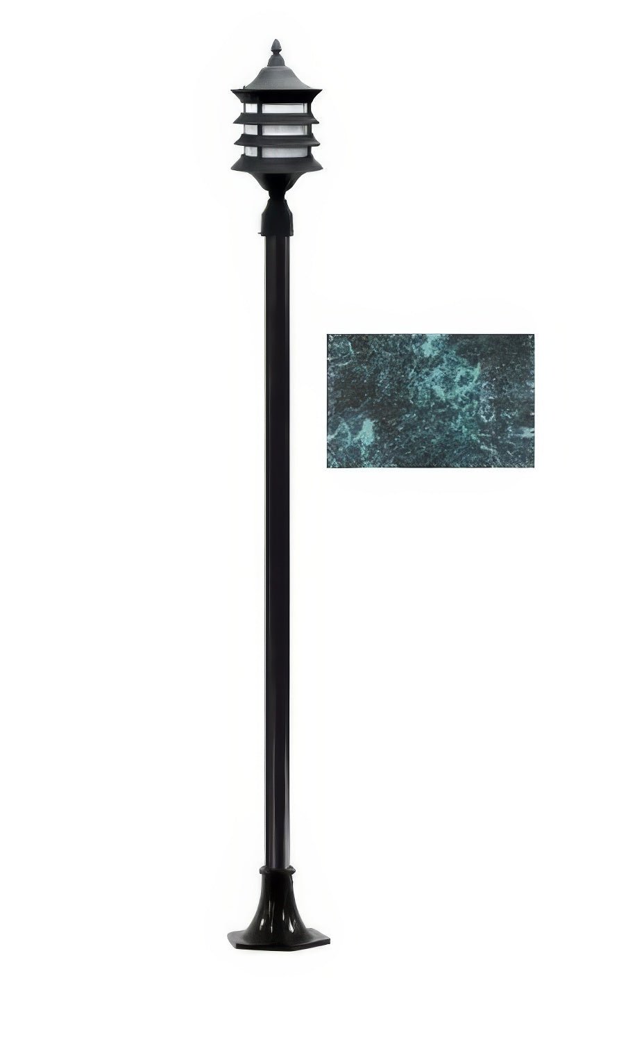 Dabmar Lighting GM1821-L18-65K-VG verde green post light & pole