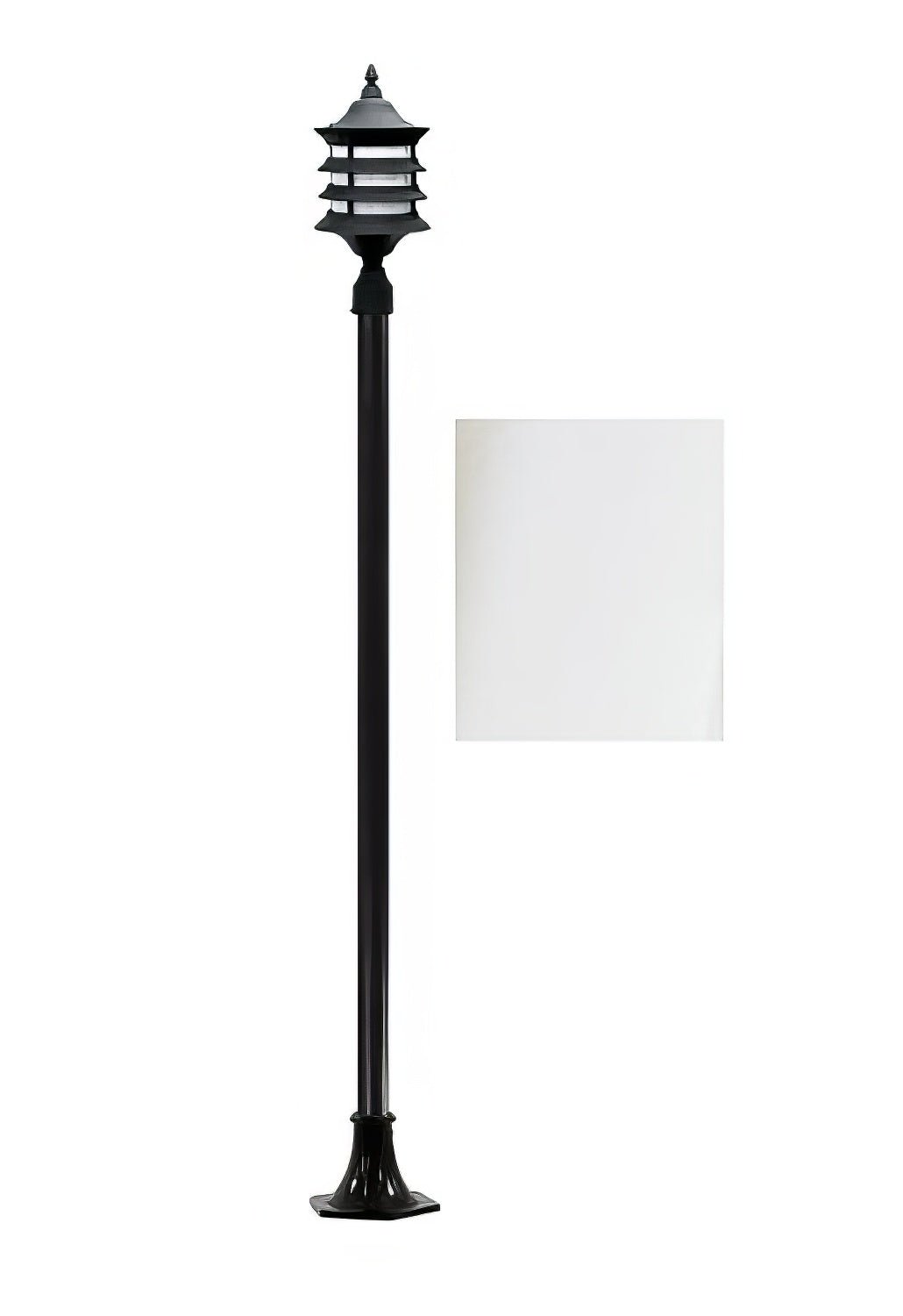 Dabmar Lighting GM1821-L6-RGBW-W white post light & pole