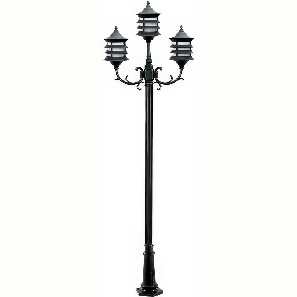 Dabmar Lighting GM1823-B black post light & pole