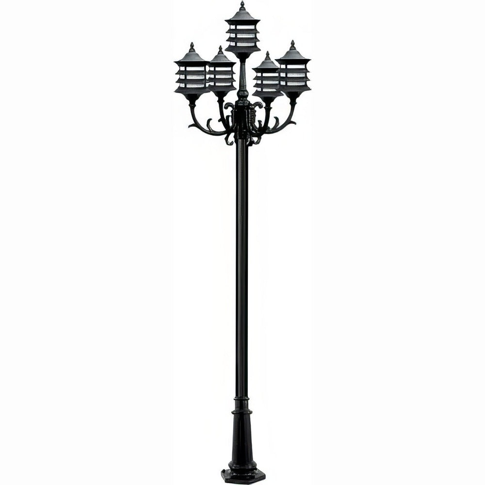 Dabmar Lighting GM1825-B black post light & pole