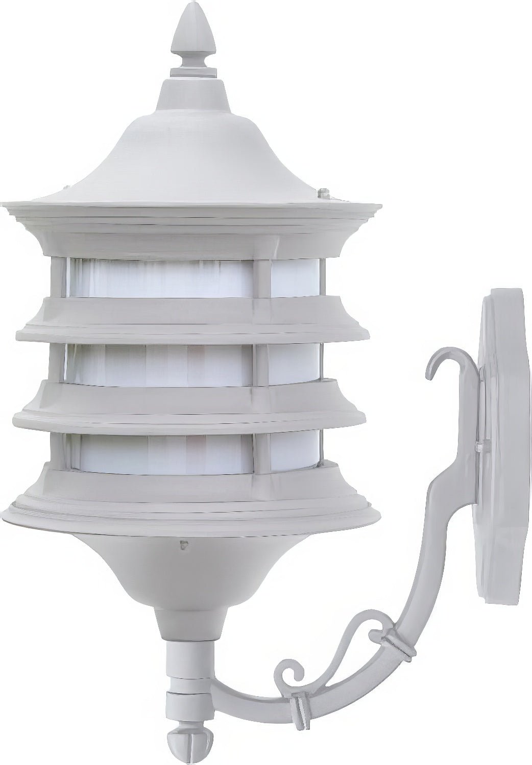 Dabmar Lighting GM185-L6-30K-W white outdoor wall light fixture