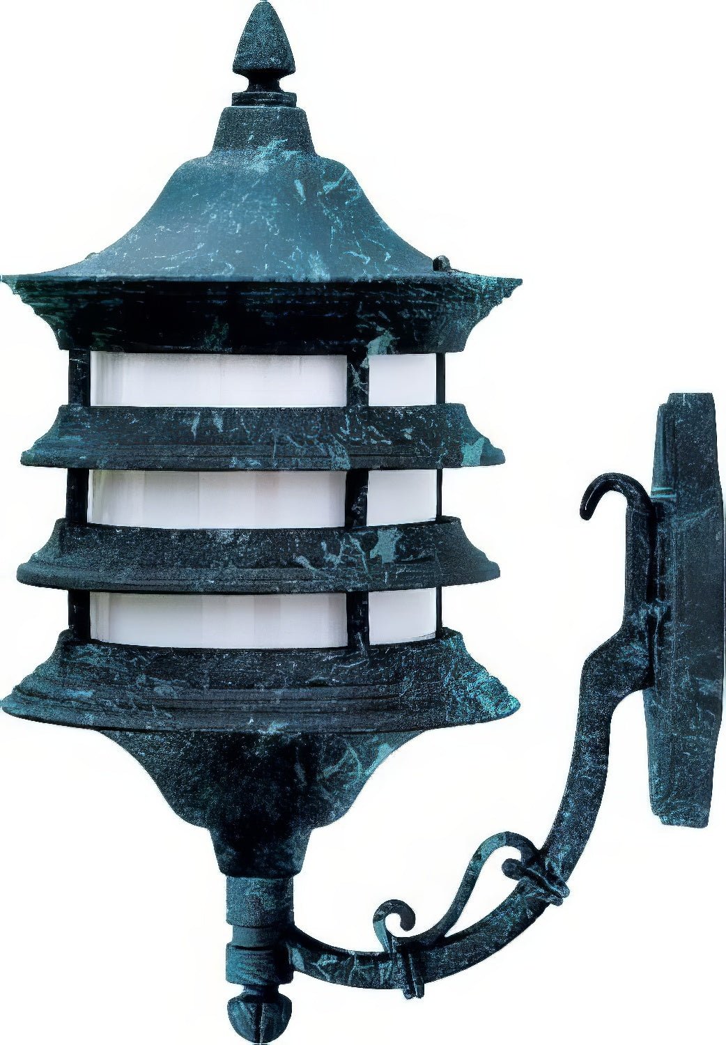 Dabmar Lighting GM185-L6-60K-VG verde green outdoor wall light fixture