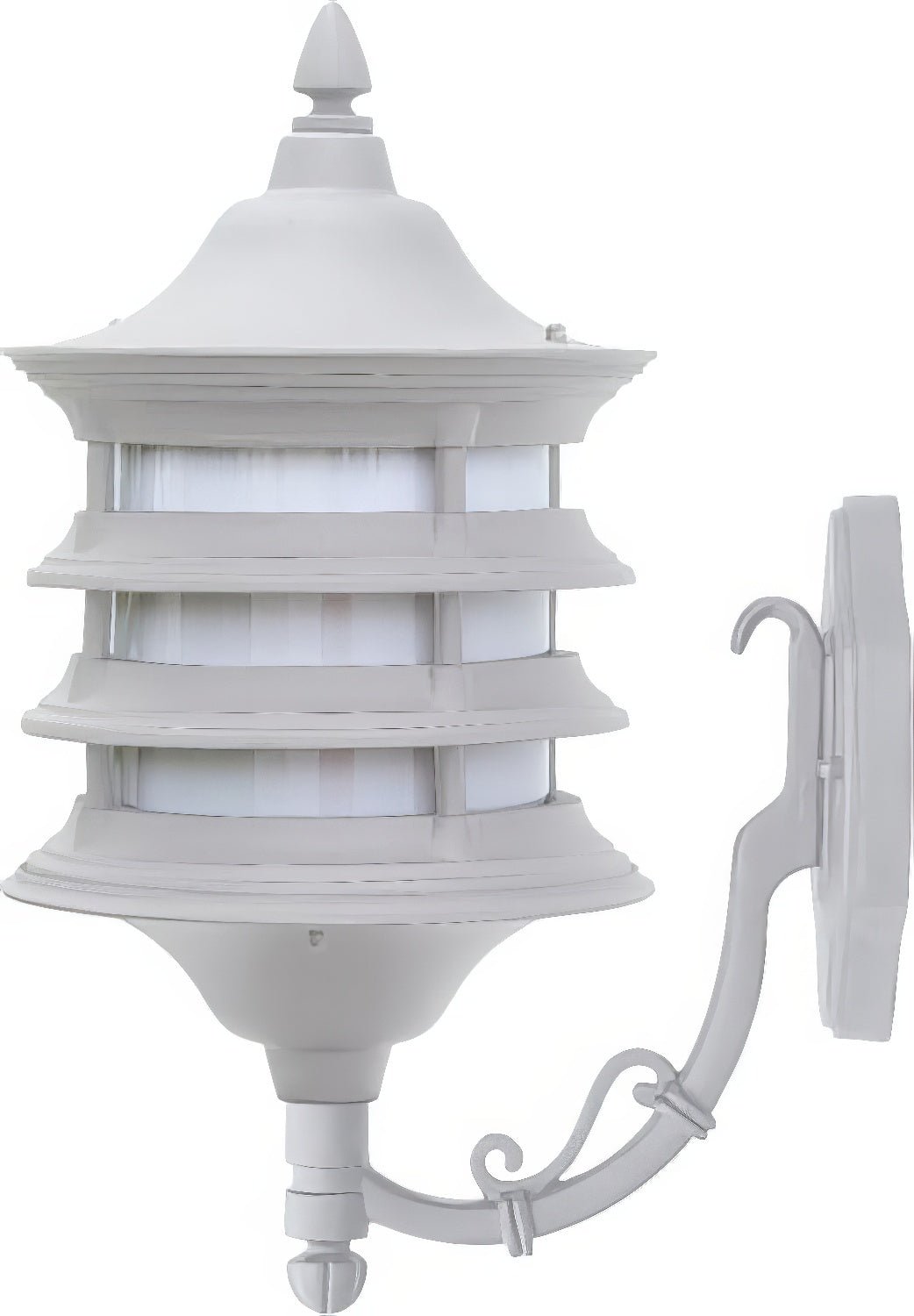 Dabmar Lighting GM185-L6-60K-W white outdoor wall light fixture