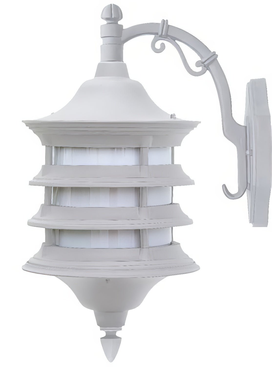 Dabmar Lighting GM186-L6-30K-W white outdoor wall light fixture