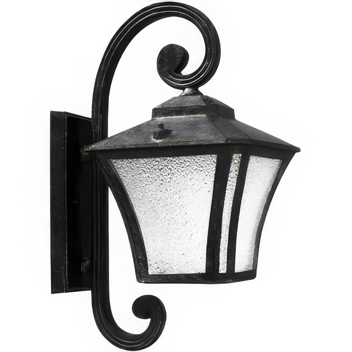 Dabmar Lighting GM210-L18-30K-B black outdoor wall light fixture