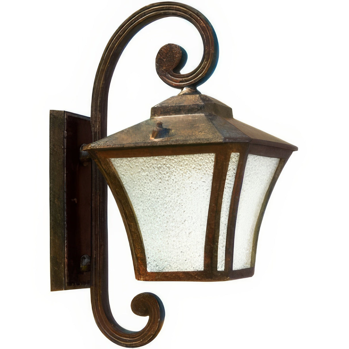 Dabmar Lighting GM210-L18-65K-DBS dark bronze stone outdoor wall light fixture