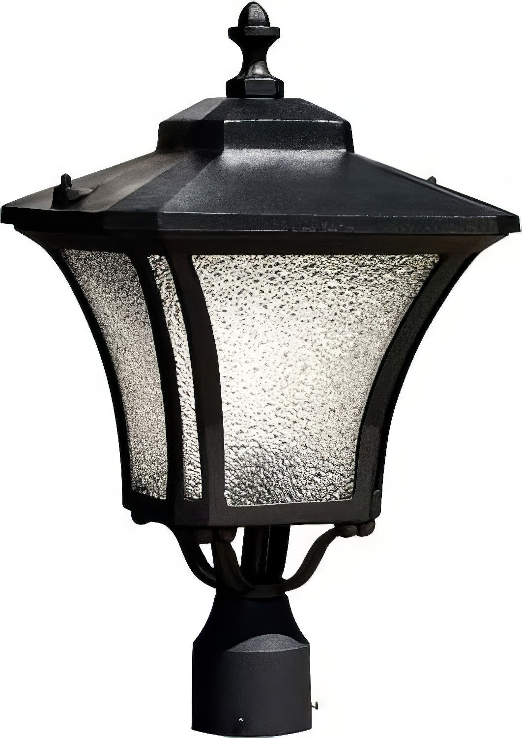 Dabmar Lighting GM212-L18-65K-B black outdoor post light fixture