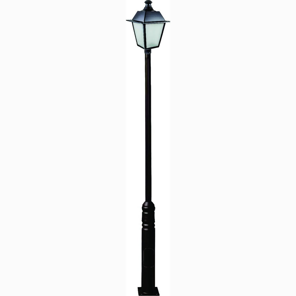 Dabmar Lighting GM2241-L30-30K-B black post light & pole