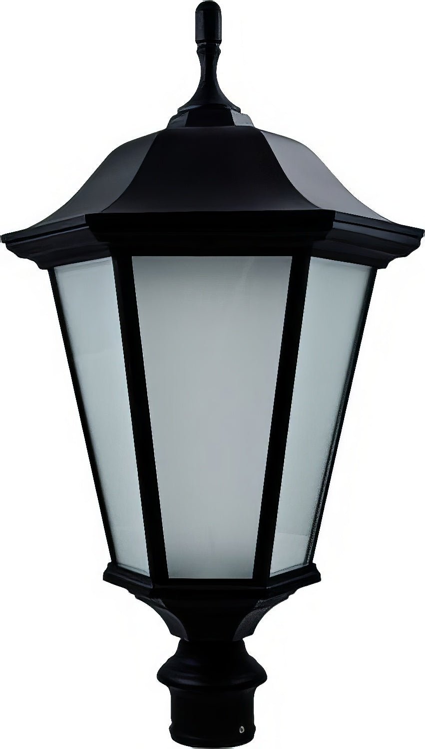 Dabmar Lighting GM225-L20-50K-B-FR black outdoor post light fixture