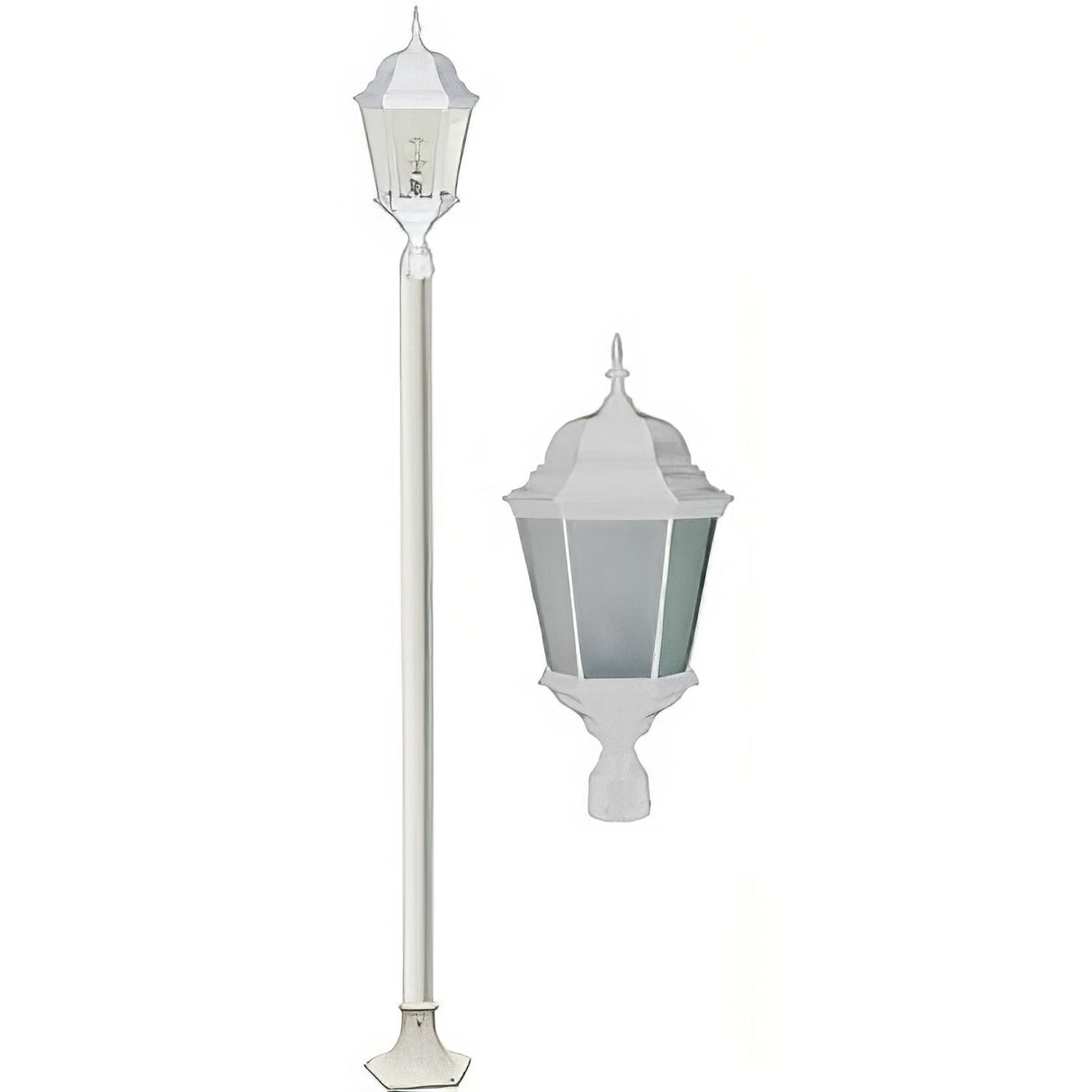 Dabmar Lighting GM2300-FROST-VG verde green post fixture