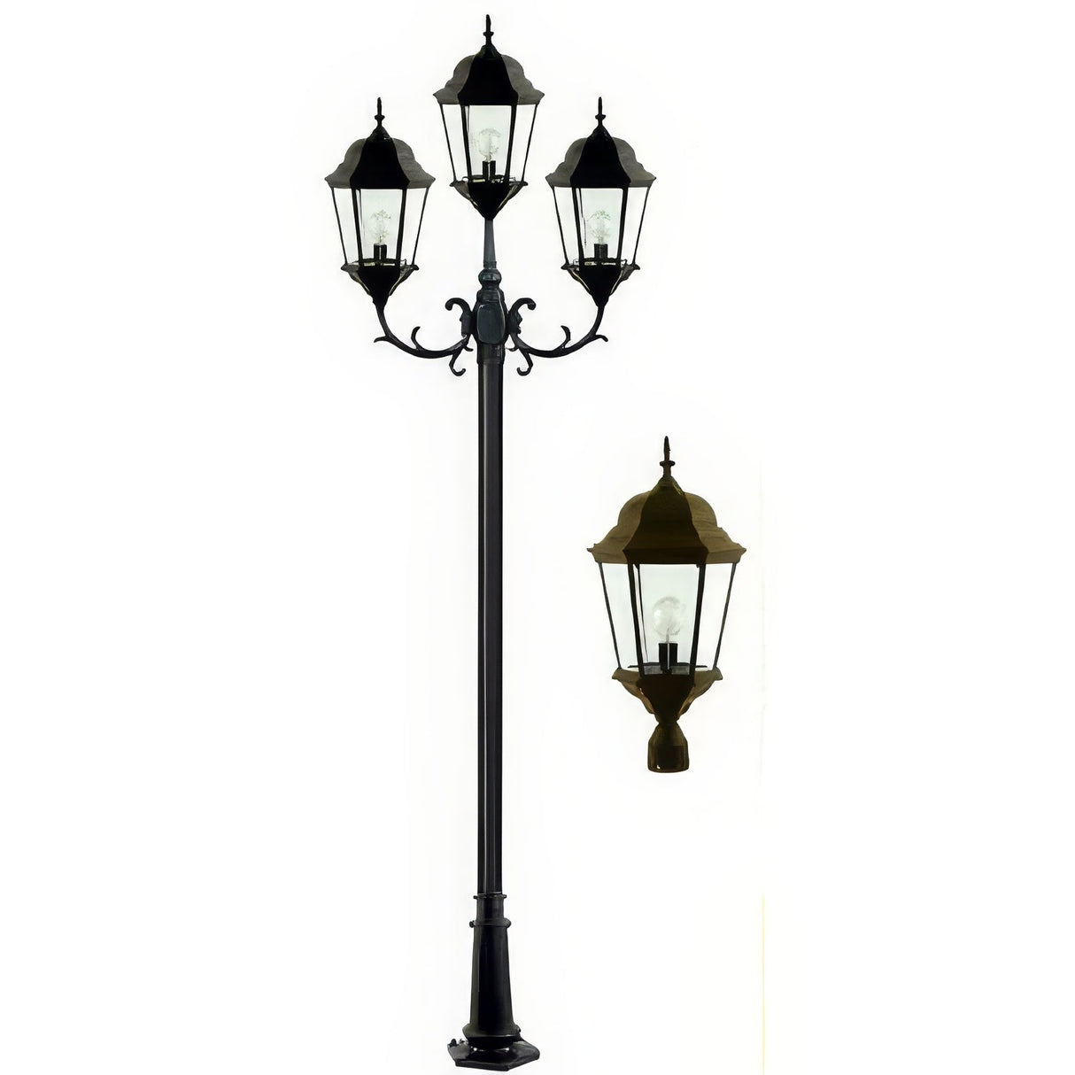 Dabmar Lighting GM2303-BZ bronze post fixture