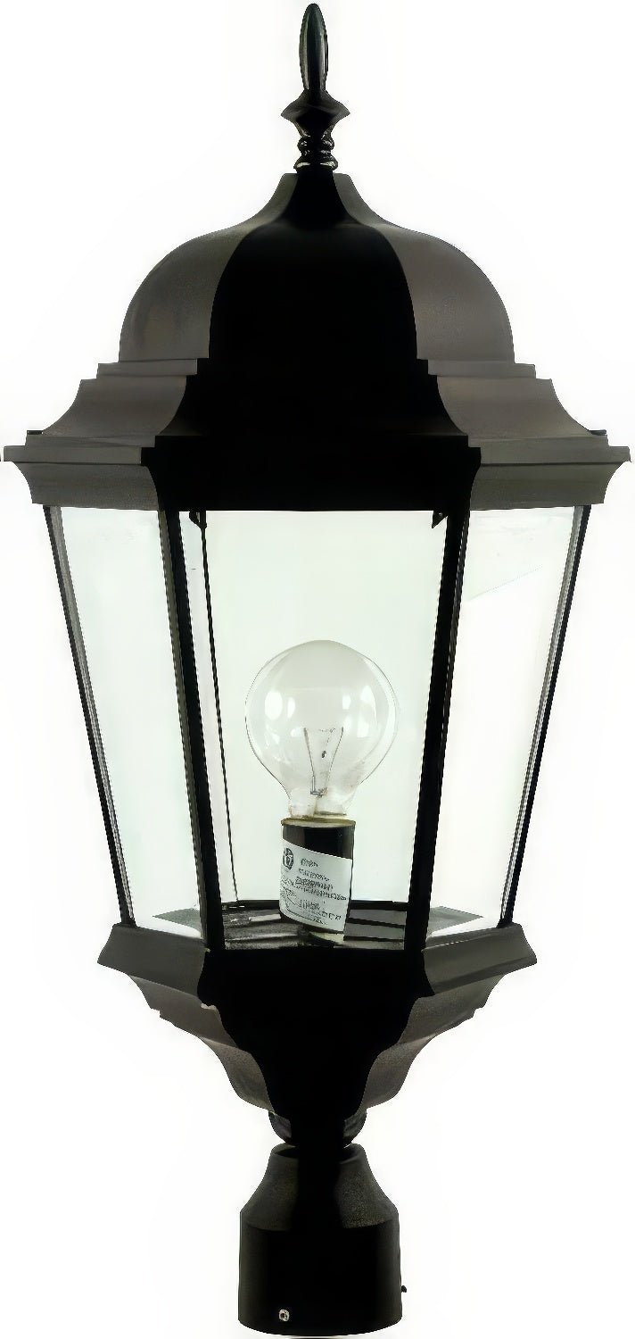 Dabmar Lighting GM235-L20-30K-B black outdoor post light fixture
