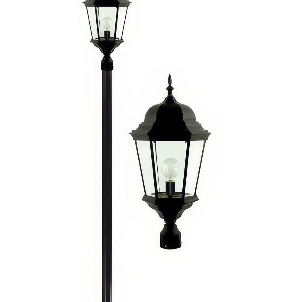 Dabmar Lighting GM2351-L20-30K-B black post light & pole