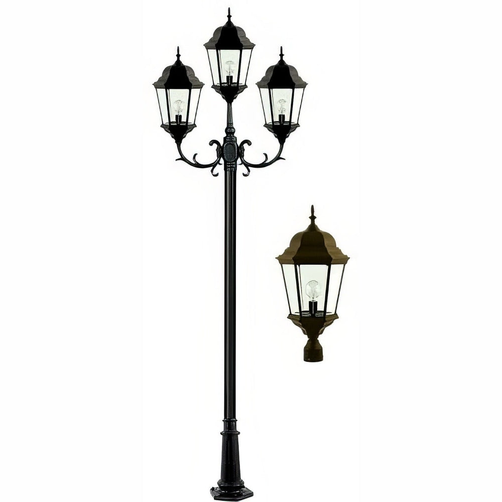 Dabmar Lighting GM2353-BZ bronze post light & pole