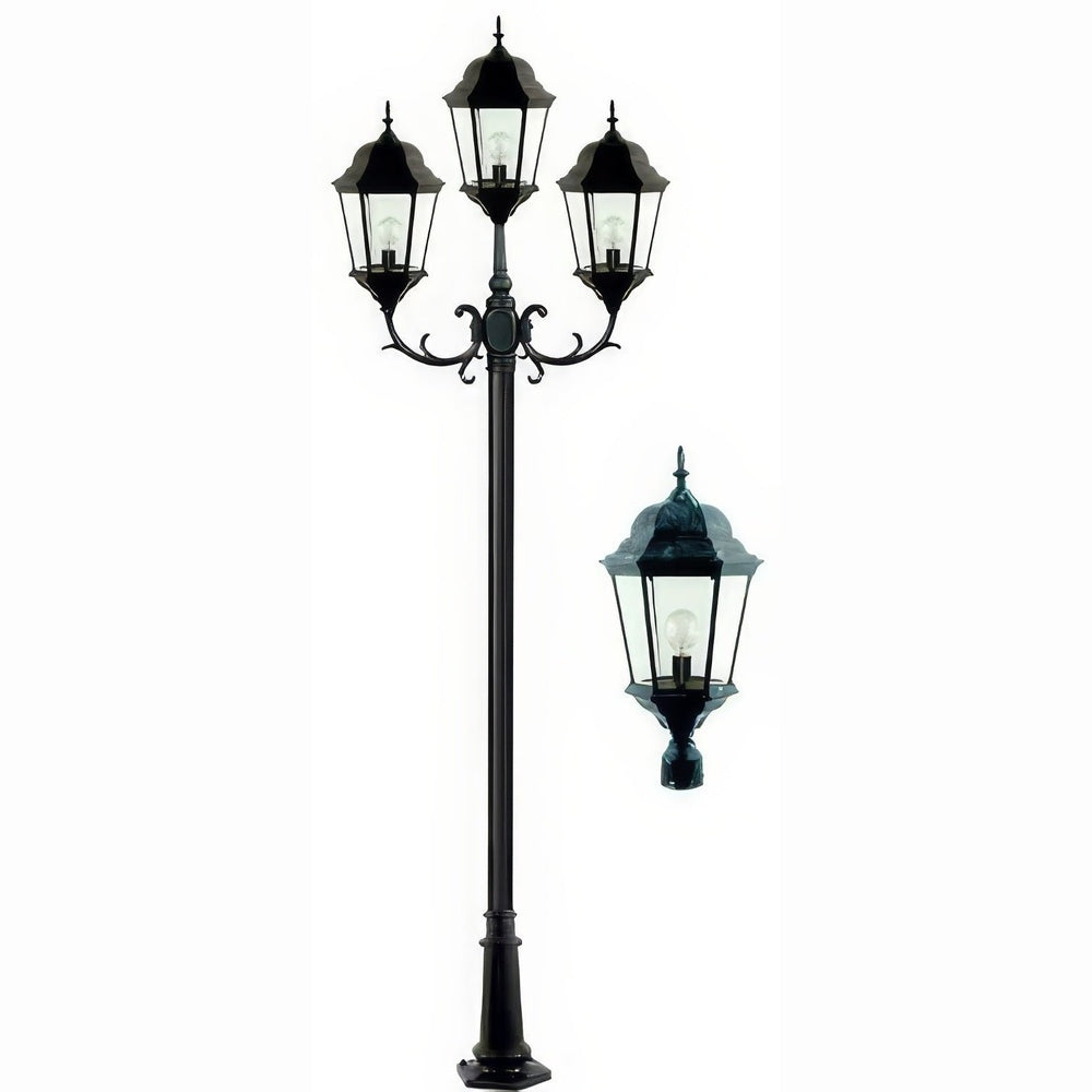 Dabmar Lighting GM2353-L60-30K-VG verde green post light & pole