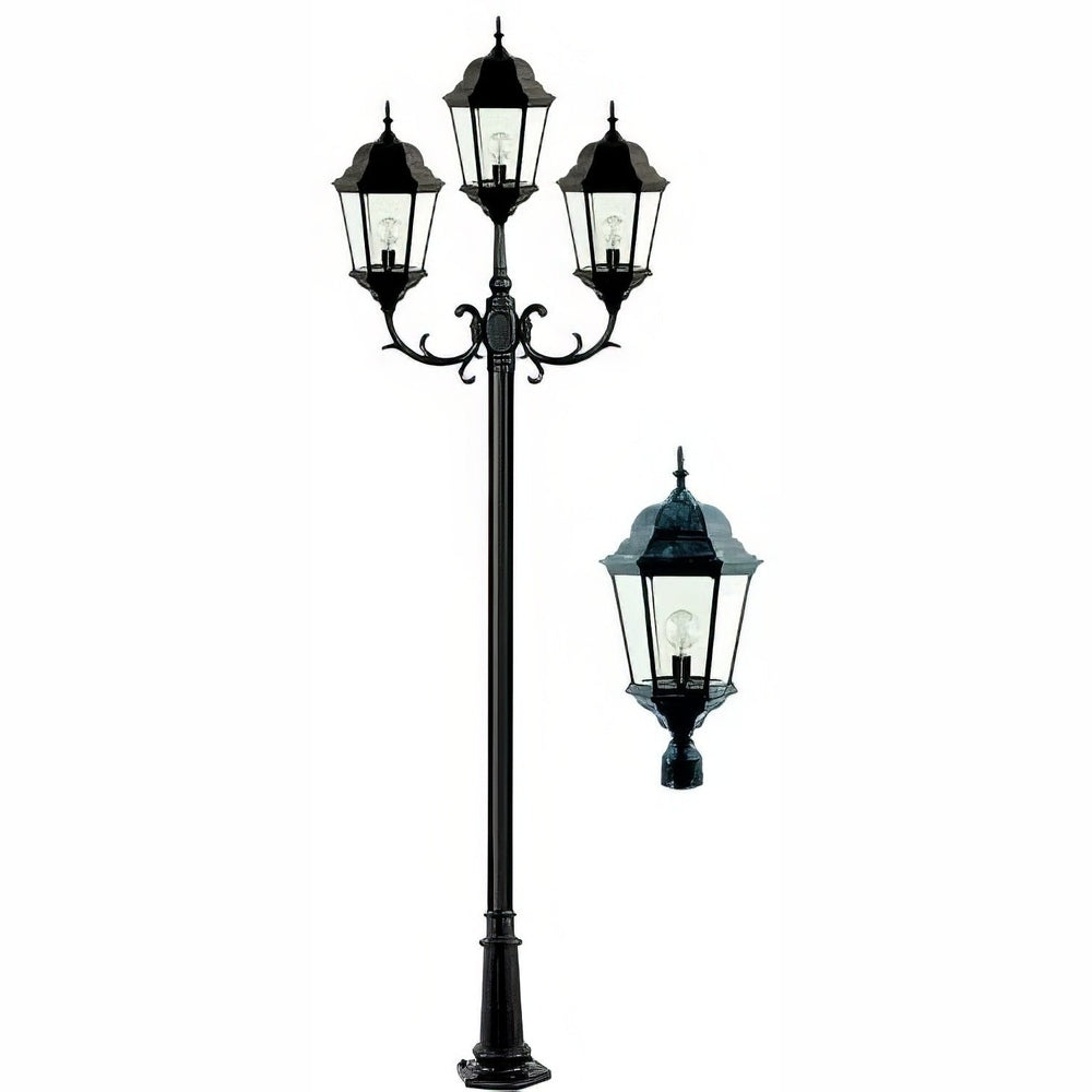 Dabmar Lighting GM2353-L60-50K-VG verde green post light & pole