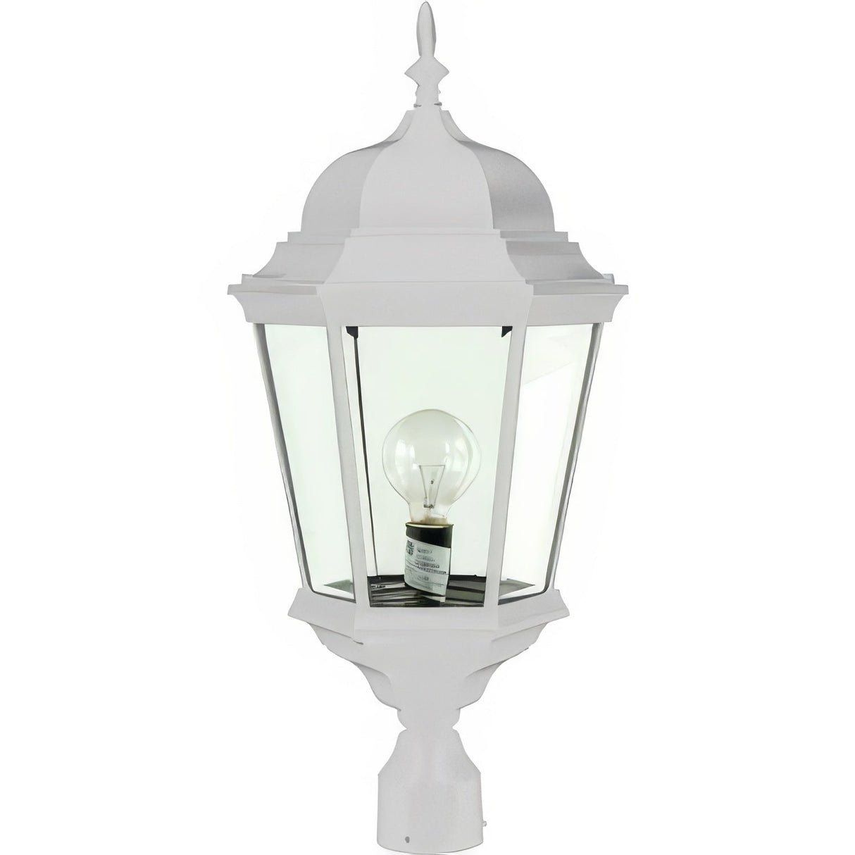 Dabmar Lighting GM2353-L60-50K-W white post light & pole