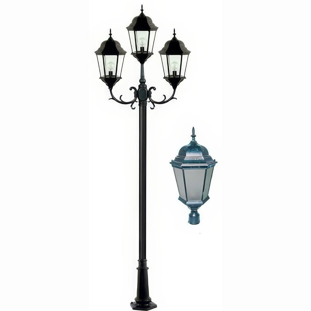 Dabmar Lighting GM2353-L90-65K-VG-FR verde green post light & pole
