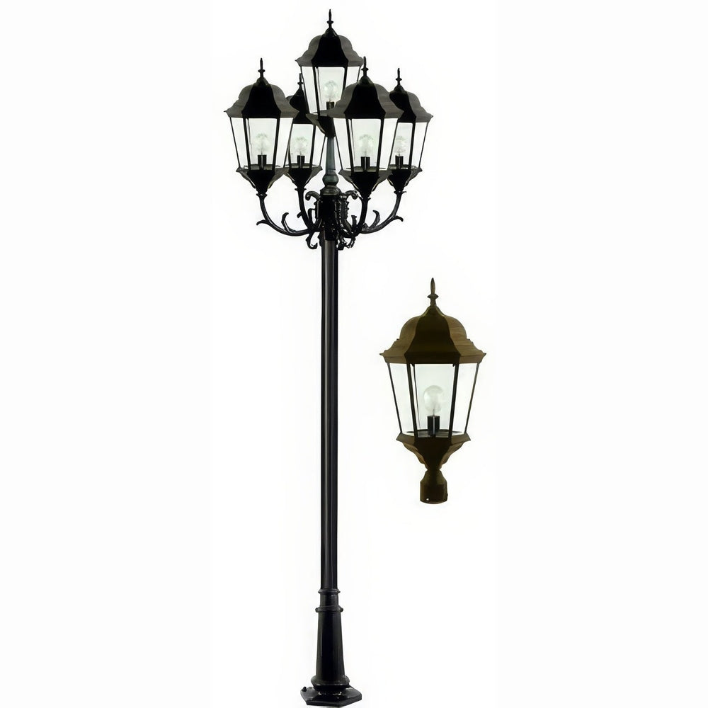 Dabmar Lighting GM2355-BZ bronze post light & pole