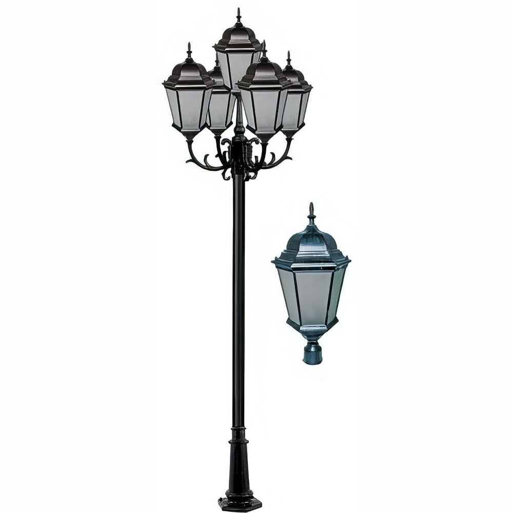 Dabmar Lighting GM2355-VG-FR verde green post light & pole