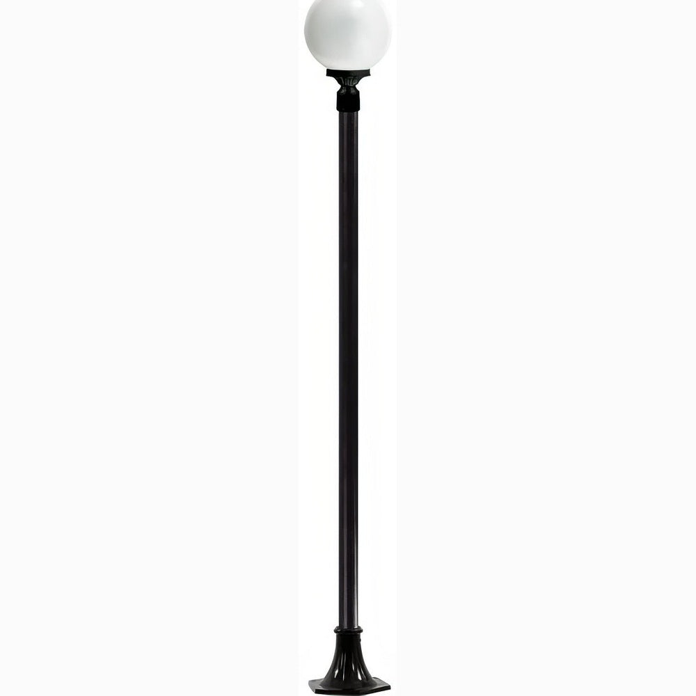 Dabmar Lighting GM2401-L6-60K-B black post light & pole