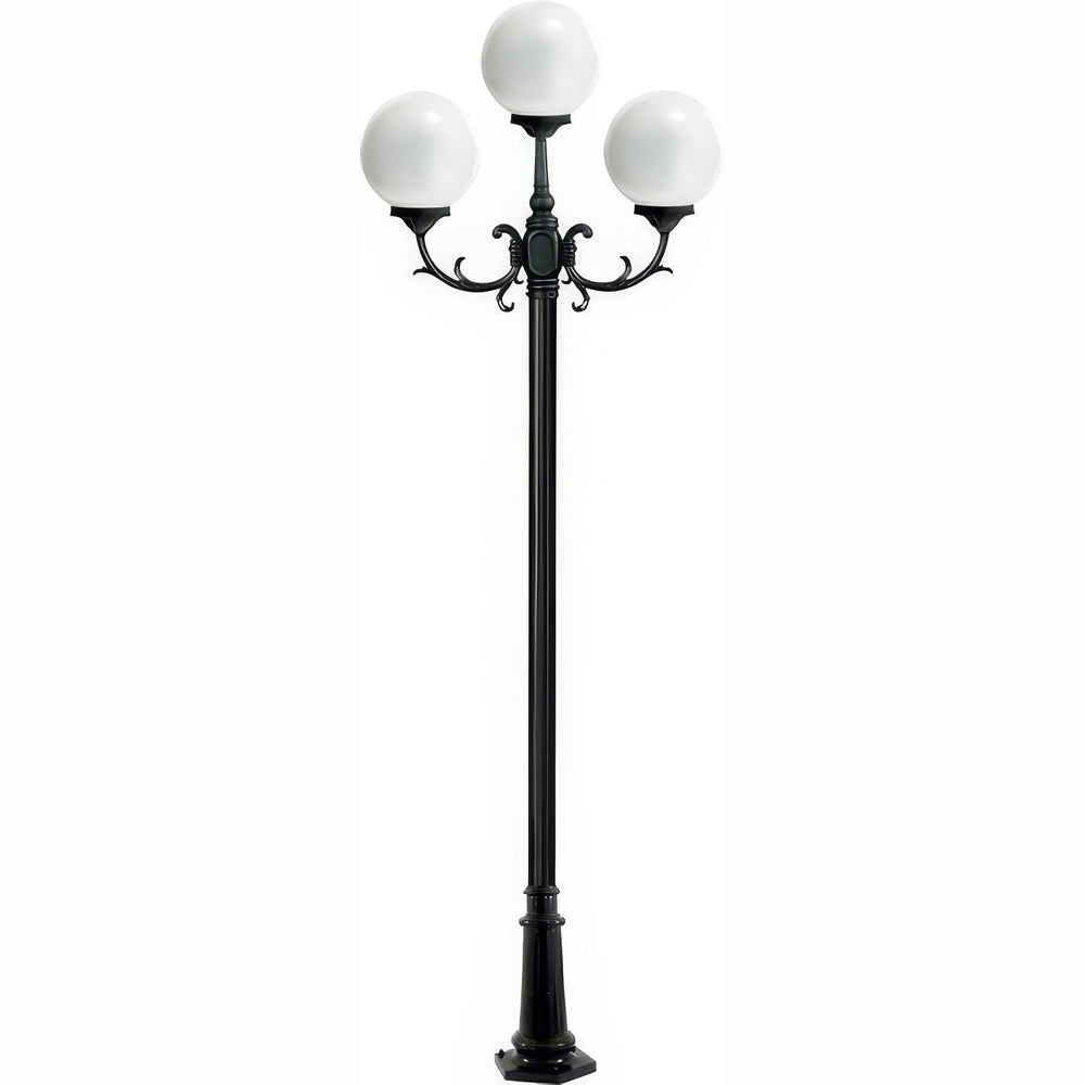 Dabmar Lighting GM2403-L27-27K-B black post light & pole