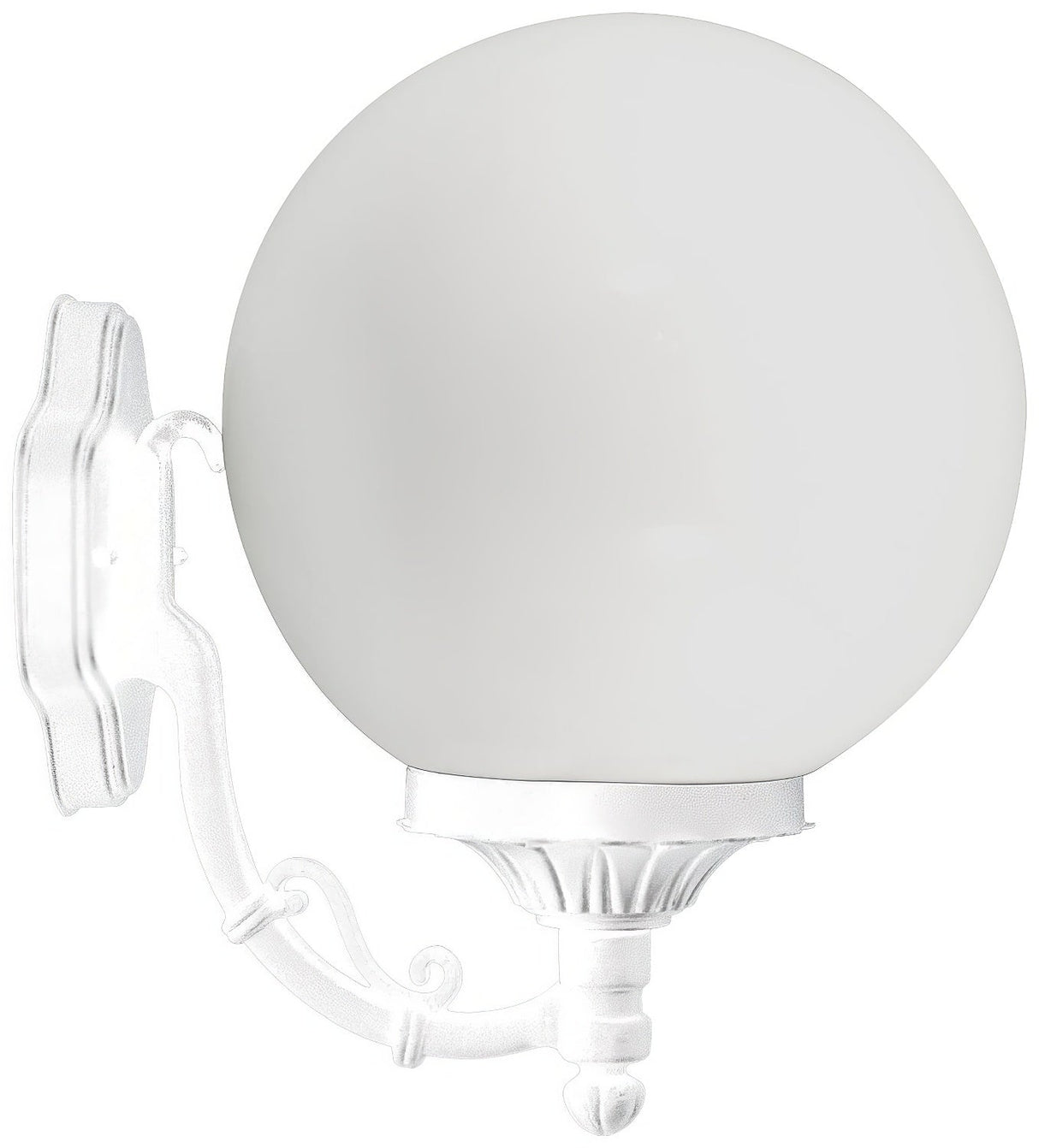 Dabmar Lighting GM245-L18-65K-W white outdoor wall light fixture